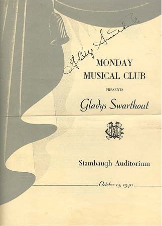 1940 Concert Program