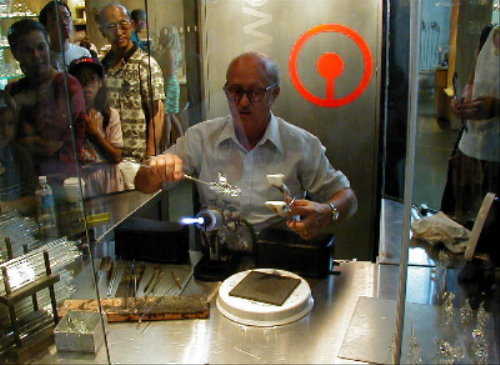 Glass Worker making Angel